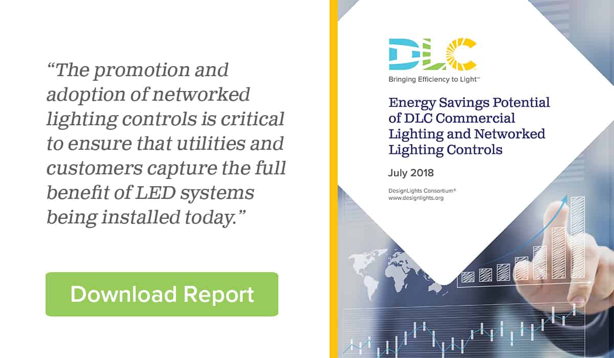 Download Report: Energy Savings Potential of DLC Commercial Lighting and Networked Lighting Controls